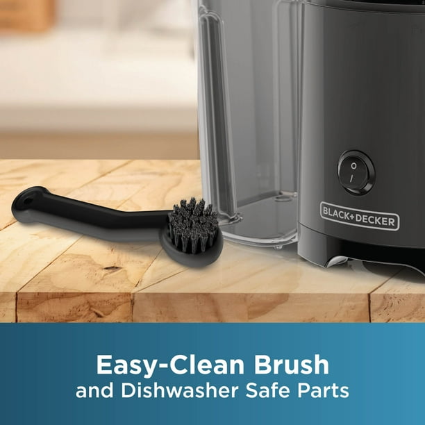 BLACK+DECKER 400W ジューサー Black+Decker 400W Compact Self-Cleaning Juice Extractor, Quiet