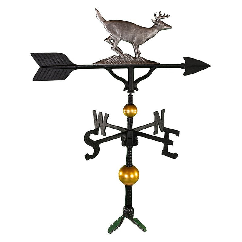 Deluxe Swedish Iron Buck Weathervane 32 in. by Montague Metal Products