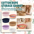 Cotton Rope Woven Storage Basket with Handles, Decorative Home ...