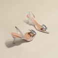 thumbnail image 2 of Primavera y otoño moda nuevo banquete Sexy cómodo cristal transparente Color sólido puntiagudos tacones altos de mujer, 2 of 4