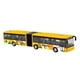 thumbnail image 5 of Tránsito de Simulación, Autobús Extraíble de Aleación, Colección de Recuerdos de Fiesta, Juguete de Autobús Articulado de Dos Piezas para Juegos de Ro naranja Hugo Tire hacia atrás del autobús largo, 5 of 10