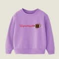 thumbnail image 5 of Girls Oversized Crewneck Sweatshirt Casual Long Sleeve Letter Prints Pullover Tops Children's Fall Winter Clothes Girls' Fashion Hoodies & Sweatshirt,9-10 Years, 5 of 5