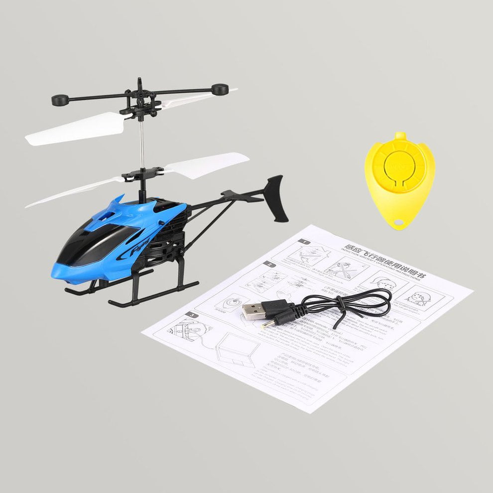 Mini Airplane Helicopter Infrared Induction USB Remote RC Control