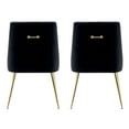 thumbnail image 6 of WestinTrends Carlo Modern Cureveback Accent Dining chair Set (Set of 2), Black, 6 of 12