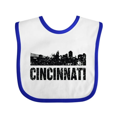 

Inktastic Cincinnati Skyline Grunge Boys or Girls Baby Bib