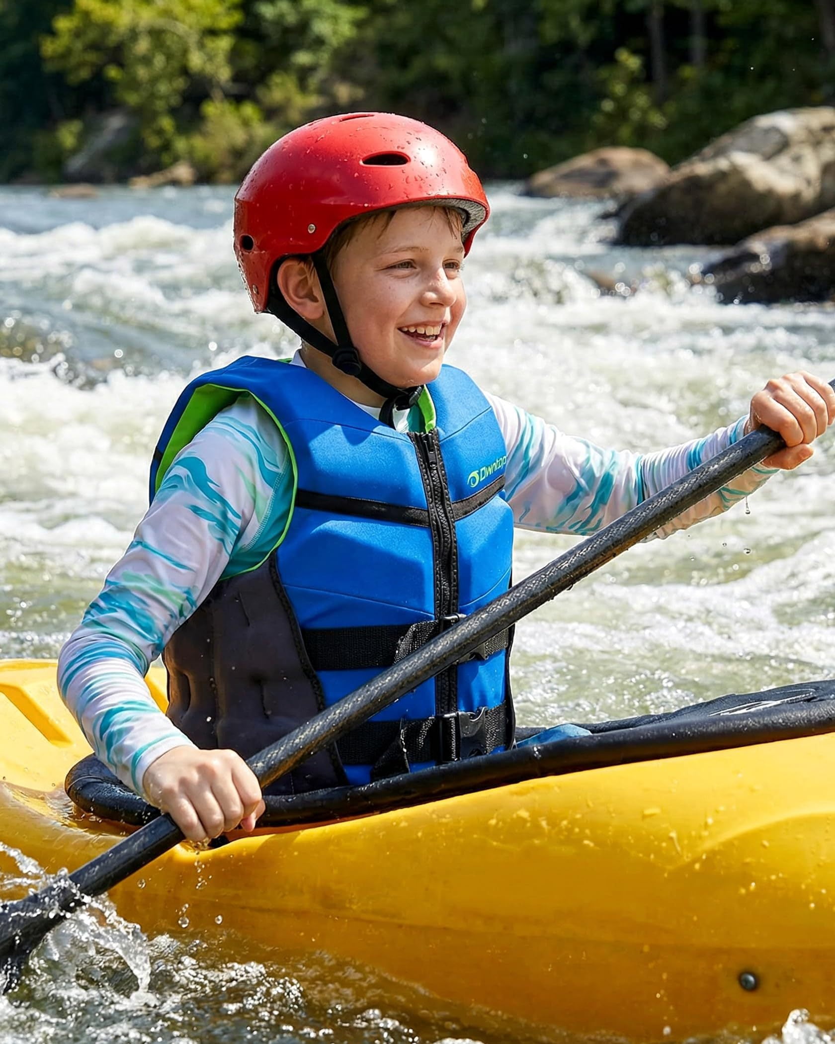 Swim Vest Life Jacket Youth,Adjustable Flotation Buoyancy Swimsuit Trainer Vests,Swimming Aid Jacket for Boys Girls,Kayaking Fishing Sailing Watersports,Fit for 50-125 lbs