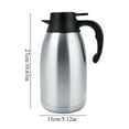 thumbnail image 6 of Coffee Carafe Airpot Insulated Coffee Thermos Urn Stainless Steel Vacuum Thermal Pot Flask Dispenser for Coffee, Hot Water, Tea, Hot Beverage2L, 6 of 9