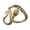 Gold-color, variant on Fogun Gothic Unisex Snake Shaped Open Bracelet for Men and Women Punk Hiphop Styles Irregular Bangle Fashion Statement Jewelry