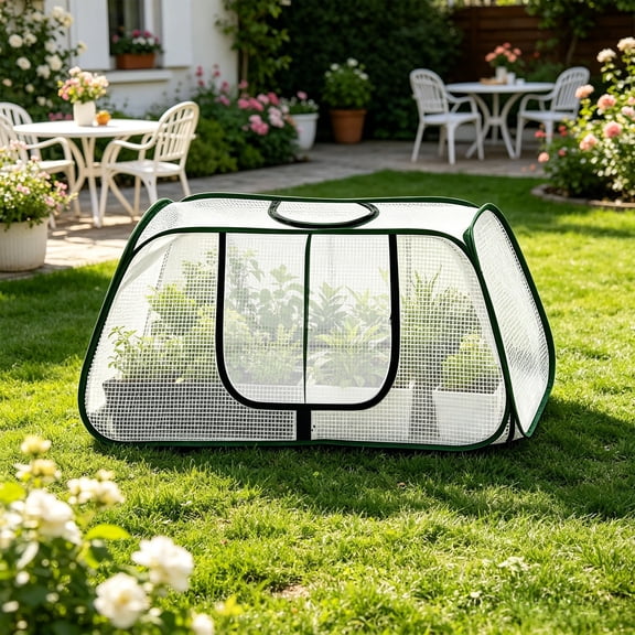 Cififendec Heavy Duty Mesh Plant Protection Tent, 45.28"×21.65", Breathable Shade Cover for Seedling Cultivation, Outdoor Garden Plant Guard, Courtyard Gardening Tool
