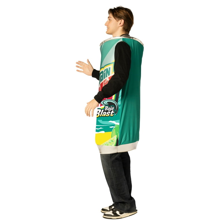 Adults Mountain Dew™ Baja Blast Tropical Lime Can Costume One