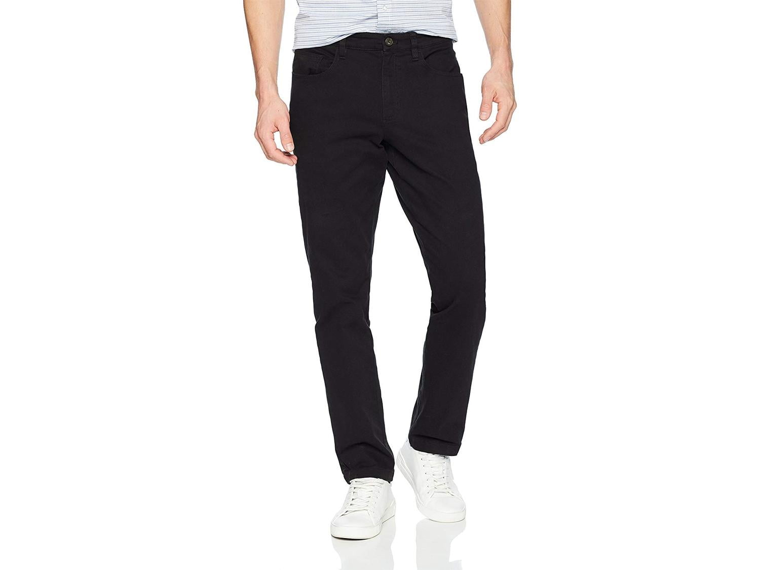 Size 33W x 32L Black, Goodthreads Men's Slim-Fit 5-Pocket Chino Pant Black 