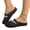 Black, variant on Braided Strap Mules, Slide Sandals for Women Slip On Closed Round Toe Mesh Hollow Flat Mary Jane Mules Beach Jellies Comfortable Buckle Strap Slippers Shoes, Black 7.5