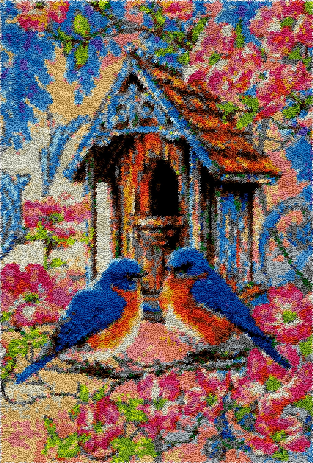 Birdhouse Rug Making Latch Hooking Kit