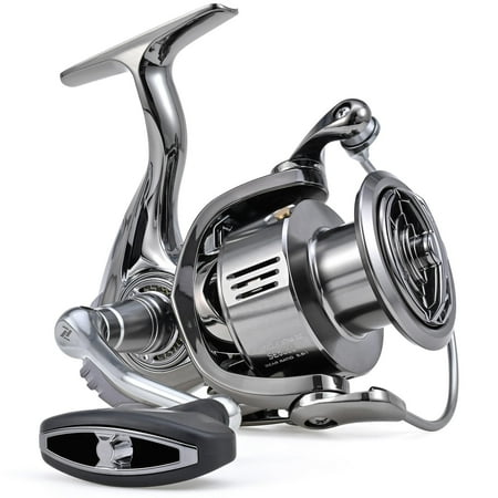 YAHHU 13+1 Bearing Spinning Reel – Smooth Powerful Tangle-Free Stainless Steel Bearings Lightweight Aluminum Handle & Spool Saltwater & Freshwater