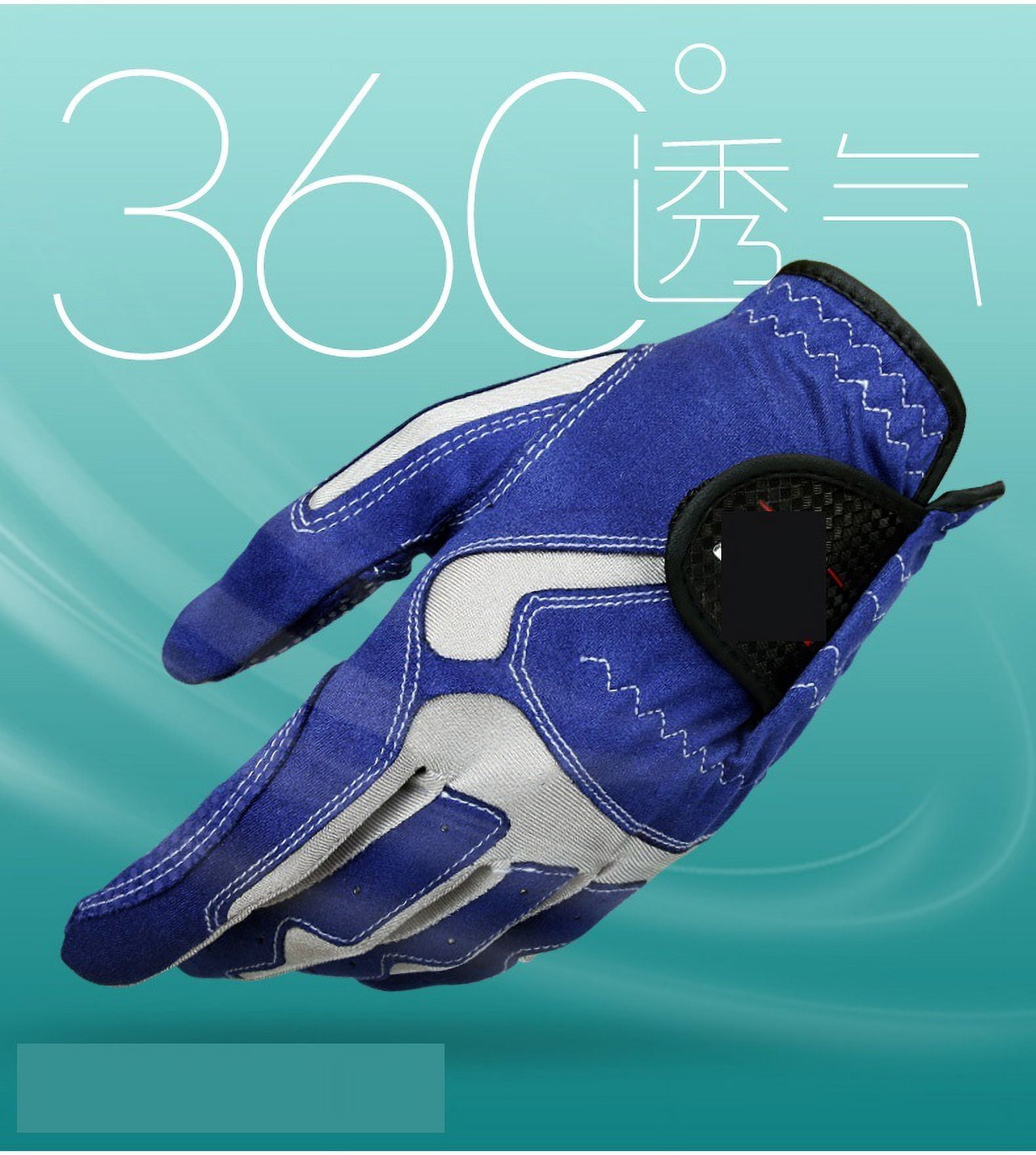Pack 1 Pcs Men's Golf Glove Micro Fiber Soft Left /Right Golf Glove Anti-Skidding Non Slip Particles Breathable Golf Gloves ,Secure Grip