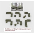 thumbnail image 2 of Pemberly Row 6 PCS Corduroy Flexible Combination Olive Sectional Living Room Set, 2 of 11