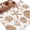 Brown, variant on Burnt Orange Coastal Summer Round Rug 3ft Washable Circle Entryway Rugs Non Slip Coral Shell Starfish Vintage Area Rug Indoor Floor Carpet for Bedroom Kitchen Living Room Office Dining Room Nursery