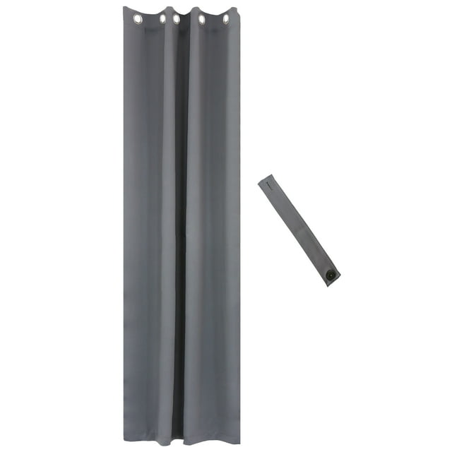 Sunnydaze Panneau de Rideau Occultant avec Œillets - 52 x 107,5 Po - Gris