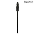 thumbnail image 3 of Cepillo de limpieza de pestañas Seitruly 50 piezas varitas de máscara de una sola vez brochas de maquillaje negro, 3 of 5