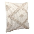 thumbnail image 7 of Ox Bay Petra 20" x 20" Beige/White Diamond Reversible Indoor/Outdoor Adult Decorative Throw Pillow, 7 of 7