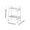 White, variant on VWRXBZ Kitchen Shelf, 19.48x14.56x10.62 Inch Two Tier Rolling Cart with Wheels a Practical Cart with Handles and Locking Swivel Casters Suitable for Storage in The Kitchen Office and Bedroom
