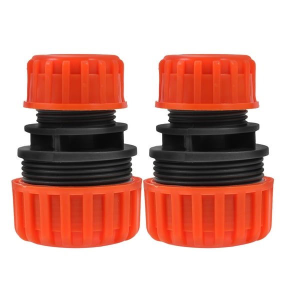 FRCOLOR Water hose mender 2pcs 1/2" to 3/4" Garden Hose Repair Menders Connectors Extend Adapters,2.36"X1.57"X1.57"