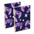 thumbnail image 2 of Spiral Notebooks Gaming Joystick and Star 60 Sheets 120 Pages A5 Journal Notepad 8.3x5.7 Inch Thick Adjustable College Ruled Paper, 2 of 8
