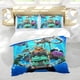 thumbnail image 5 of Ruedas Monstruo Poderosas Conjunto de sábanas temático, trío de piezas, cómodo y amigable con la piel, diseño único, regalo de decoración para el hogar para familiares, amigos y fans,173cm *218cm, 5 of 6