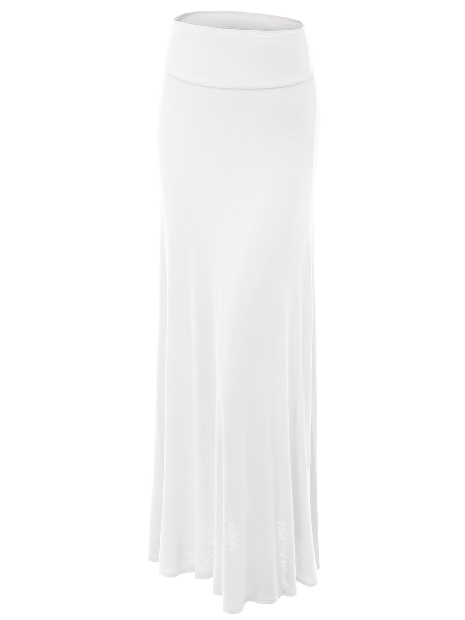 white maxi skirt walmart