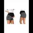 thumbnail image 3 of Pantalones Cortos de Maternidad para Mujer, con Bolsillos, para Dormir, Correr, Hacer Ejercicio y Estar en Casa y Negro L, 3 of 8
