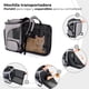 thumbnail image 4 of Mochila Transportadora para Llevar Mascotas Perros y Gatos Portatil de Viaje para aerolinea o en Ciudad. Estable, tranpirables y Comoda por Dentro. Expandible para Mayor Comodidad. (Gris), 4 of 6