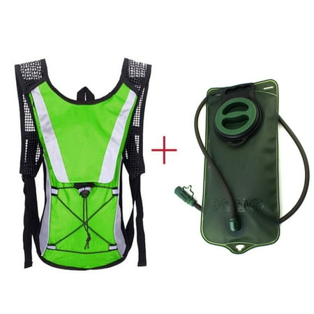 Hydration Pack Water Backpack - Kids Women Men - Hiking Biking Climbing Running Skiing Pouch Bag with 2L Bladder - (Best Hydration Pack For Skiing)