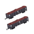 thumbnail image 4 of Yinanstore 2Pcs Train Carriage Model,Simulation,Lightweight,Educational Toy Collection Railway Train Model Train Toy for Boys Girls Gift Black, 4 of 8