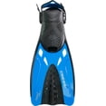 thumbnail image 2 of Cressi Tonga Short Adjustable Open Heel Fins, Black/Blue, L/XL, 2 of 7
