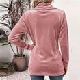 thumbnail image 4 of Velvet Open Front Cardigan for Women Long Sleeve Shawl Collar Longline Jacket Button Detail Dressy Casual Going Out Work Office Fall Winter Top, 4 of 6