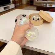 2026 Dumpling Squishy Glitter Mystery Box - Slow Rise Kawaii Bao Bun Squeeze Toys, Colorful Sensory Stress Ball for Adults