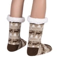 thumbnail image 4 of 3 Pairs Warm Slipper Socks Christmas Fuzzy Socks Non Slip Soft Fluffy Cozy Fleece Lining Home Socks, 4 of 6