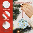 thumbnail image 4 of Naloa Building Truck Acrylic Santa Tree Decorations Christmas Hanging Pendant for Christmas Winter New Year Party Hanging Decorations-Round Shape, 4 of 7