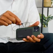 Always With You by ThinOptics Slim Reading Glasses with Case that Sticks to Your Phone - Ultra-Thin Armless Pocket Readers - Lightweight, Durable, Convenient - Black, 1.0x