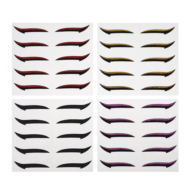 MasteelfCA 20 Pairs Eyeliner Stickers Reusable Eyeshadow Tapes Eye Makeup Stickers