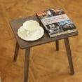 thumbnail image 6 of Small End Table with Solid Wood Legs - Rustic Brown Accent Table, 6 of 7