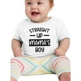 thumbnail image 1 of Straight Up Mama's Boy T-Shirt Infant -Smartprints Designs,  24 Months, 1 of 4