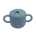 thumbnail image 3 of Tazas Vasos de silicona 2 en 1 para bebés con pajita y tapa para taza de refrigerio Vasos de silicona para bebés pequeños Taza de entrenamiento con asas Vaso con pajita a prueba de derrames Sin BPA Ap Abanopi Tazas, 3 of 7