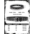 thumbnail image 5 of Vorliqent Belts for Women Studded Womens Belt Black Double Grommet Belt and Punk Choker Necklace Bundle, 5 of 5