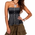 thumbnail image 2 of Top corto sin tirantes de moda - Informal para primavera/verano - Combínalo con vaqueros - Poliéster spandex transpirable - Tallas S-XXL, 2 of 4