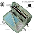thumbnail image 3 of FUNING  Women RFID Blocking Wallet Leather Zip Around Phone Clutch Large Capacity Ladies Travel Purse Wristlet, 3 of 6