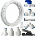 thumbnail image 1 of Connexion de Ligne d'Eau de Réfrigérateur Ultra Sûre, Kit d'Installation de Machine à Glaçons à Connexion Rapide pour Alimentation en Eau Multi-Usage aux Réfrigérateurs, Systèmes RO et Plus, 1 of 5
