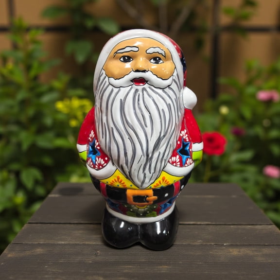 Talavera Santa Statue | Hand-Painted Holiday Decor