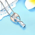 thumbnail image 4 of Angel Lady Stainless Steel Cremation Pendant Necklace Ashes Keepsake Holder Memorial Urn Jewelry for Human Ashes, 4 of 5