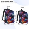thumbnail image 3 of Lsque Outer Space Floating Numbers And Letters Pattern Canvas Daypack, Durable Backpack, High-quality Versatile Backpack,Vintage Compact Backpack-Small, 3 of 6